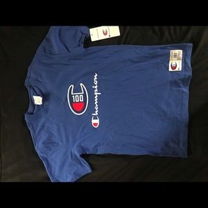 Champion C100 Tee with Chenille Logo